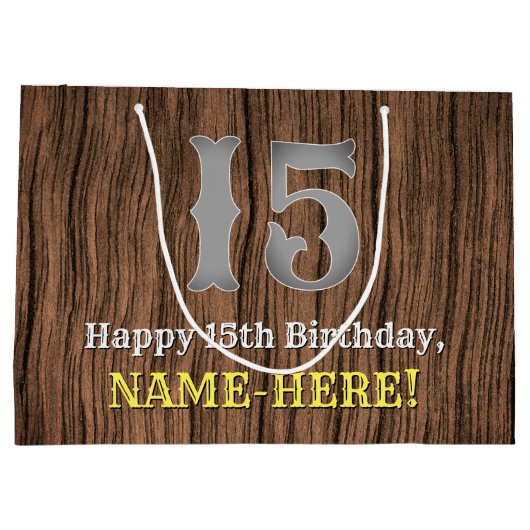 15e verjaardag: Western geïnspireerde kijk in het Groot Cadeauzakje (Achterkant)