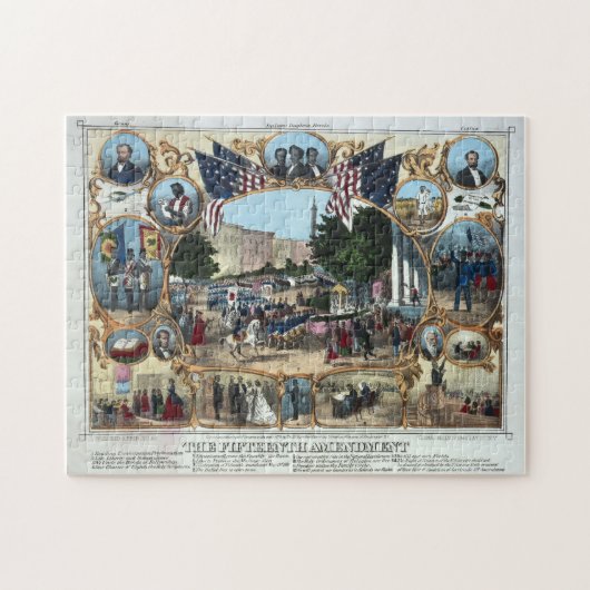 15e wijziging Abraham Lincoln Puzzle Legpuzzel (Horizontaal)