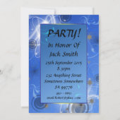 15ème lumières Abstraites Invitation fête d'annive (Dos)