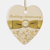 15ème Ornement de Noël d'anniversaire de mariage (Droite)