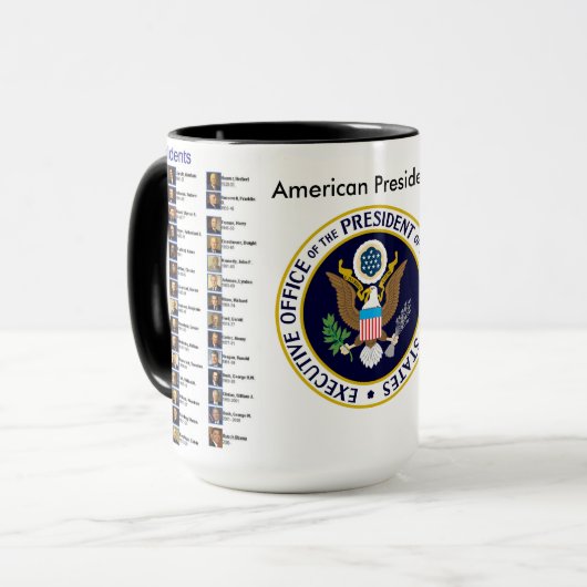 15oz aangepaste Presidenten koffie Mok door Zazz_i (Voorkant links)
