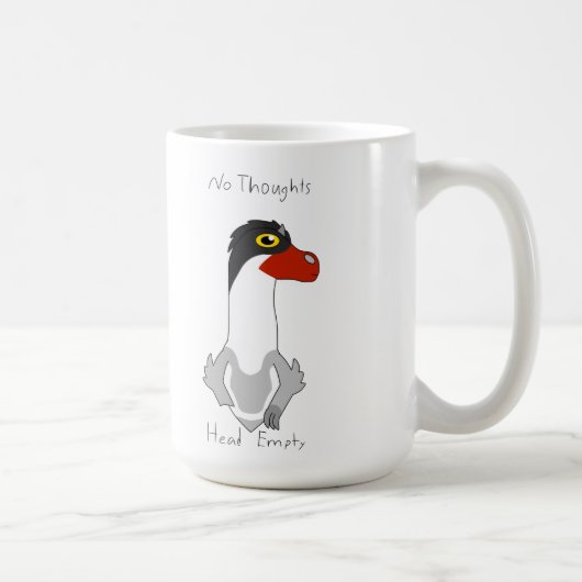 15oz Angus "No Thoughts, Head Vide" Café Mug (Droite)