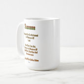 15oz Ceramic White Mok geslaagd (Voorkant links)