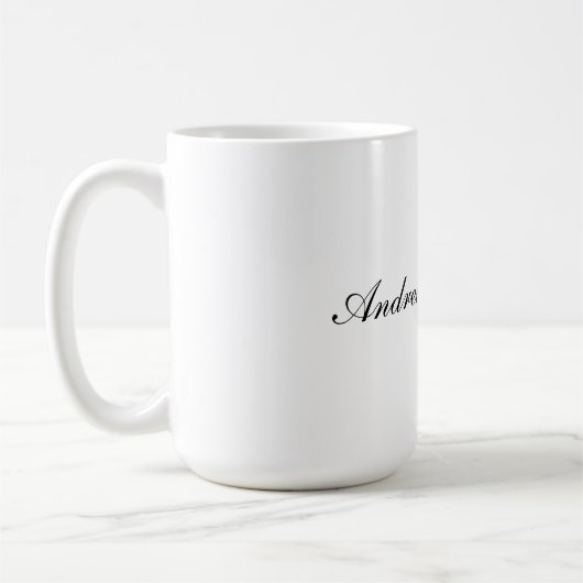 15oz Classic Mug with Custom Name Touch (Gauche)