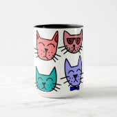 15oz combinatie aangepaste Kat Mok door Zazz_it (Midden)