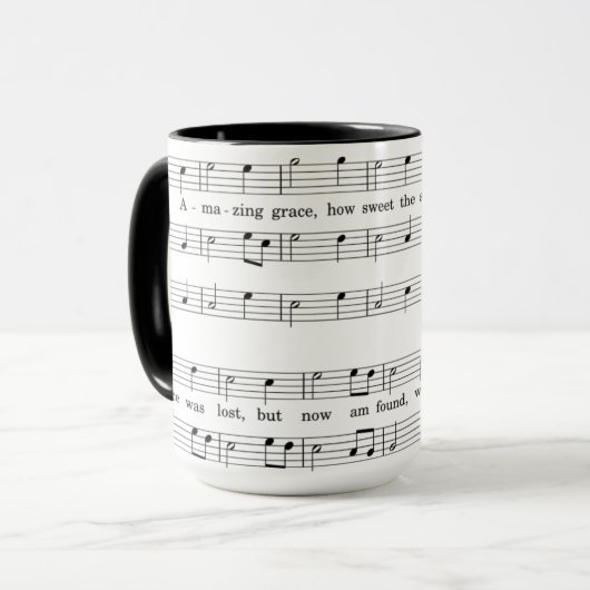 15oz Combo Custom Coffee Music Mok door Zazz_it (Voorkant links)