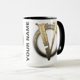 15oz CUSTOM "V" met de Mok Koffie