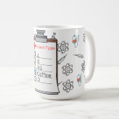 15oz Mok bloedtype koffie (Voorkant rechts)