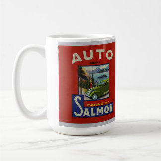 15oz. tasse Vintage saumon canadien étiquette