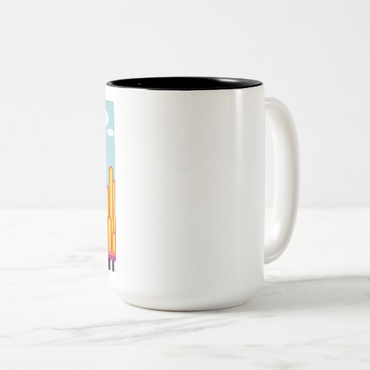 15oz Two-Tone Mok (Voorkant rechts)