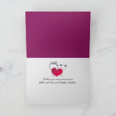 15th Anniversary Text With Party Confetti Kaart (Binnen)