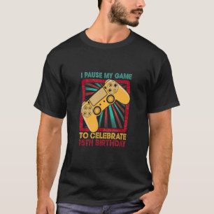15th Birthday Gamer Party Boy Kind Retro 15 T-shirt