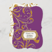 15th Birthday Party Glam Old Hollywood Regency Kaart (Voorkant / Achterkant)