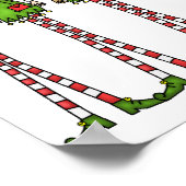 15x15 Elf Magic KerstPoster Poster (Hoek)