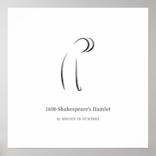1600 Shakespeare's Hamlet Minimalistisch Poster