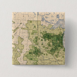 160 Rogge/vierkante mijl Vierkante Button 5,1 Cm