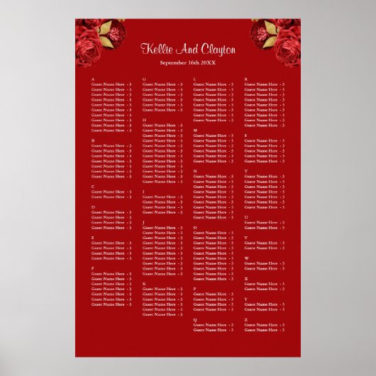 160 Rood- en goudpleisterkaart voor het trekken va Poster (Voorkant)