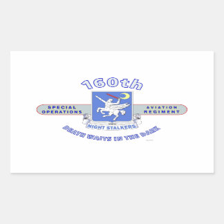 160E SPECIALE LUCHTVAARTMAATSCHAPPIJ SOAR RECHTHOEKIGE STICKER