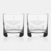 160e speciale luchtvaartregeling voor vluchtuitvoe whisky glas (Achterkant)