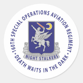 160e ZAR - Night Stalkers Ronde Sticker
