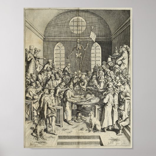 1616  sectie Anatomie afdrukken Poster (Voorkant)