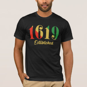 1619 Opgericht Afro-Amerikaan T-shirt