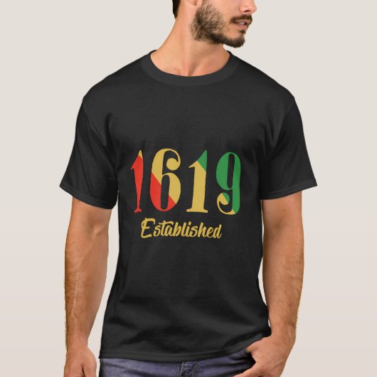 1619 Opgericht T-shirt (Voorkant)