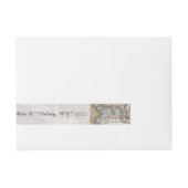 1626  Wereldkaart Omwikkelbaar Adreslabel (Voorkant)