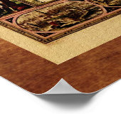 1635 Poster van oude Wereldkaart (Hoek)