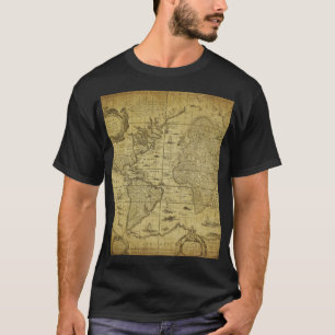 1635 Wereldkaart: stijl T-shirt