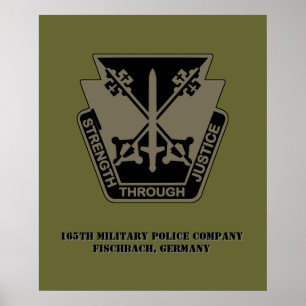 165e affiche de la compagnie de police militaire