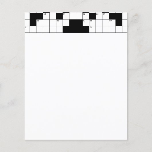 16640-crossword-puzzle-vector CROSSWORD PUZZZLE VE Flyer (Voorkant)