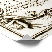 1671 St. Croix Maagdeneilanden Deense kaart West I Poster (Hoek)