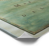 1681 Uitzicht Noord-Amerika Poster (Hoek)