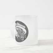 1684 Mug de logo noir givré - 2 tailles (Devant gauche)