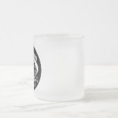 1684 Mug de logo noir givré - 2 tailles (Centre)