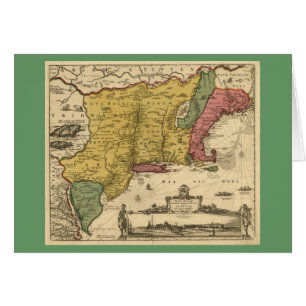 1685 Map - New Belgium, The New World, New England