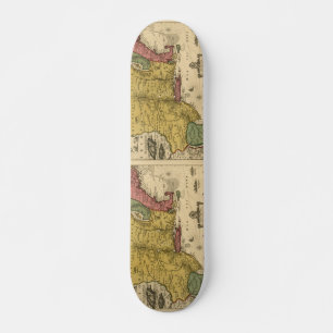 1685 Map - New Belgium, The New World, New England Skateboard