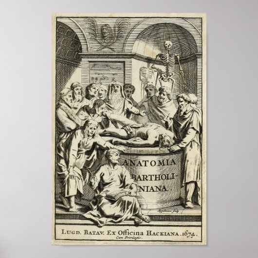  1686 Anatomy Education Print (Voorkant)