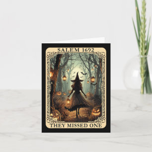 1692 Halloween Witch Ze missen een Tarot Kaart Wo