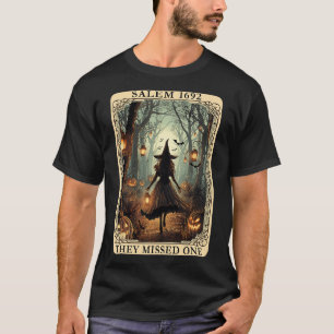 1692 Halloween Witch Ze missen een Tarot Kaart Wo T-shirt