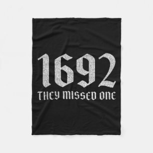 1692 miste één grappige halloween heks donkere hum fleece deken
