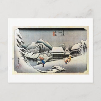 16. 蒲原宿, 広重 BRIEFKAART