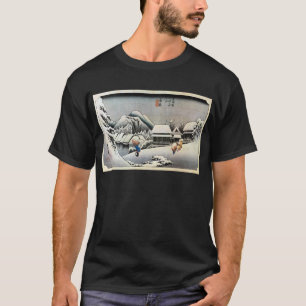 16. 蒲 原 宿, 広 Kanbara-juku, Hiroshige, Ukiyo-e T-shirt