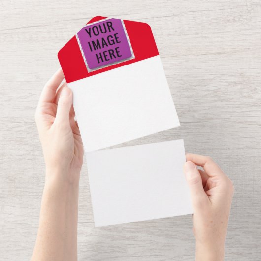 16 Aangepast ontwerp maak je eigen All In One Uitnodiging (Afscheurbaar)