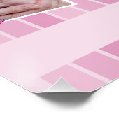 16 Afbeeldingen collage kostbare momenten roze Perfect Poster (Hoek)