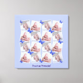 16 Afbeeldingen Collage Precious Moments Periwinkl Canvas Afdruk (Voorkant)