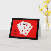 16 ans, c'est important ! Carte d'anniversaire (Fleur jaune)