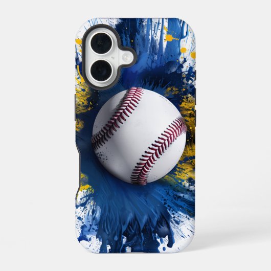 16 Baseball Splash iPhone / coque ipad (Verso)