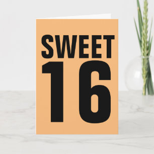16 BIRTHDAY KAART VOOR HAAR